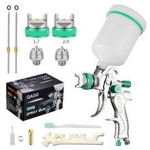 PISTOLA DE PINTURA HLVP (VOLUME ALTO, PRESSAO BAIXA) PARA MAQUINA PNEUMATICA, UTILIZA UM ALTO VOLUME DE AR E UMA PRESSAO BAIXA PARA PULVERIZAR TINTA, BICO DE 1.4MM, CANECA EM PVC COM CAPACIDADE PARA 600ML, REGULAGEM DE SAIDA DE TINTA E REGULADOR DE PRESSÃO, USO PROFISSIONAL. ACOMPANHA , CHAVE SEXTAVADA, ESCOVA E ACESSÓRIOS = HXBR-HL-981-B2